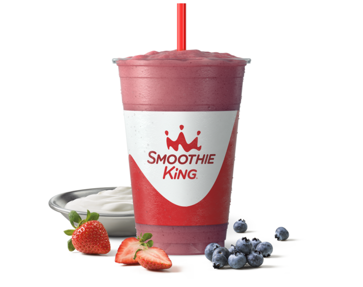 Smoothie King Gut Health Greek Yogurt Strawberry Blueberry